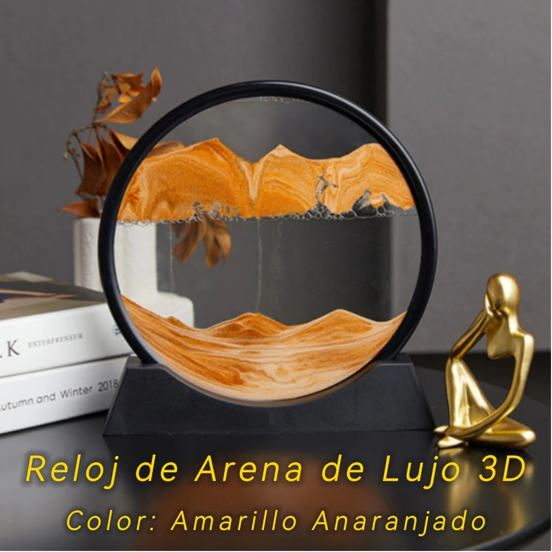 Reloj de Arena 3D – La Obra de Arte que Nunca se Repite