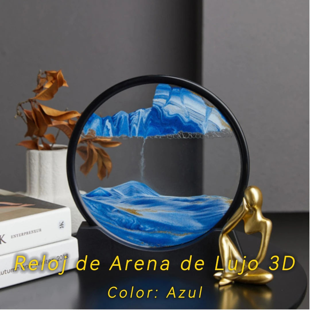 Reloj de Arena 3D – La Obra de Arte que Nunca se Repite