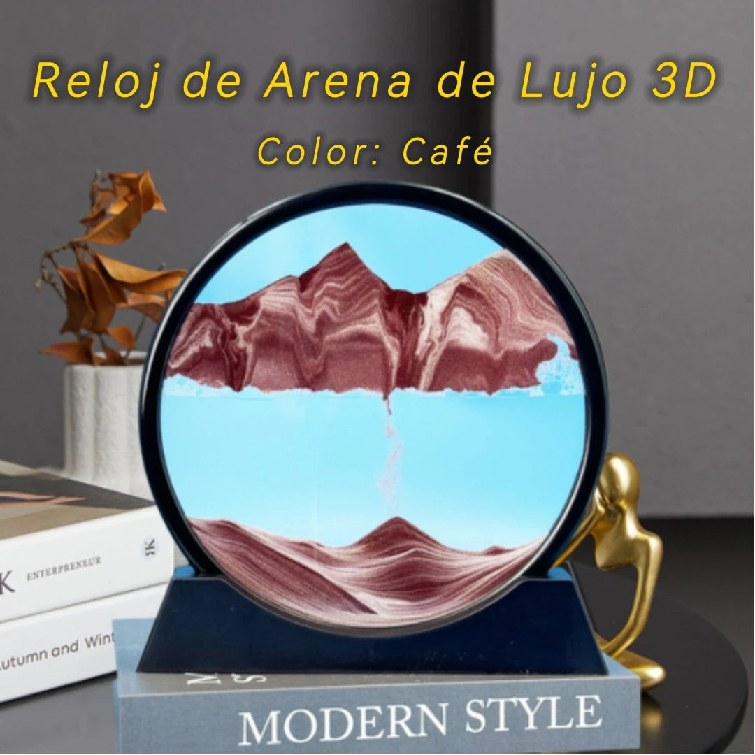 Reloj de Arena 3D – La Obra de Arte que Nunca se Repite