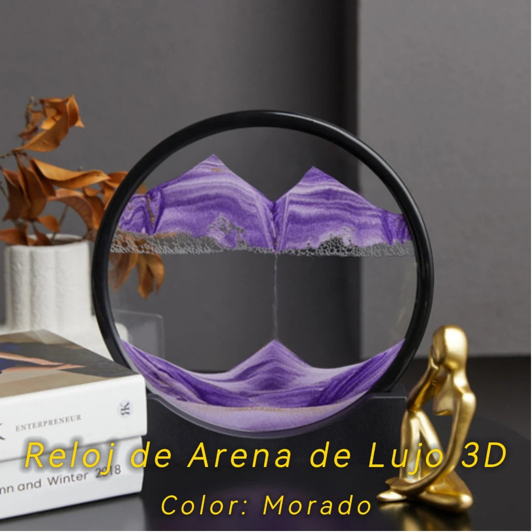 Reloj de Arena 3D – La Obra de Arte que Nunca se Repite