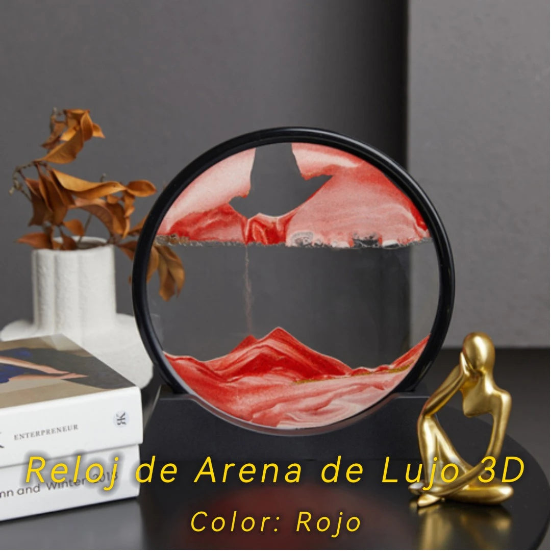 Reloj de Arena 3D – La Obra de Arte que Nunca se Repite