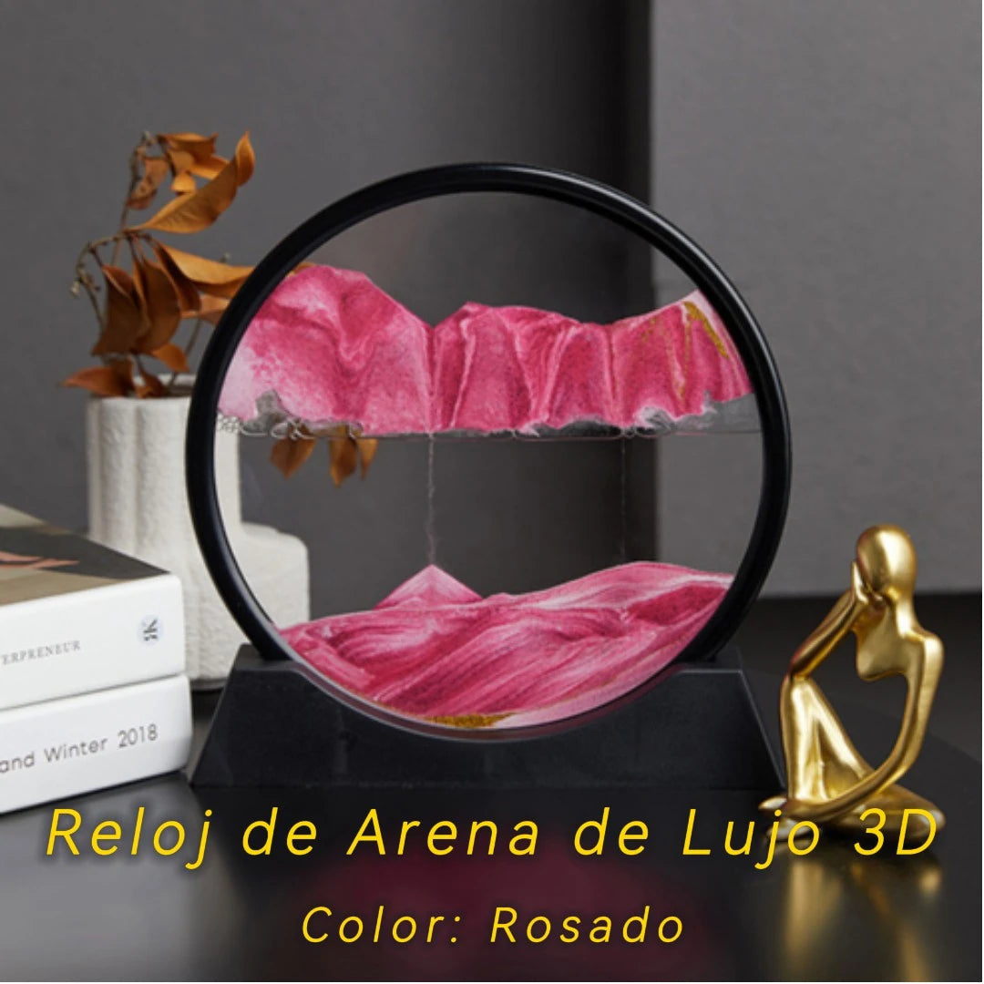 Reloj de Arena 3D – La Obra de Arte que Nunca se Repite