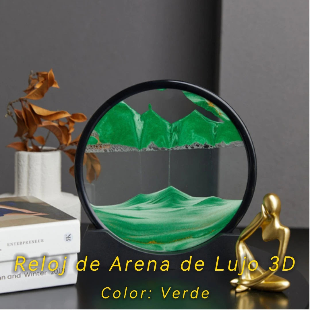 Reloj de Arena 3D – La Obra de Arte que Nunca se Repite