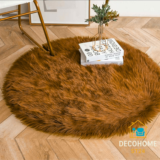 Alfombra Peluda Redonda Premium 90x90